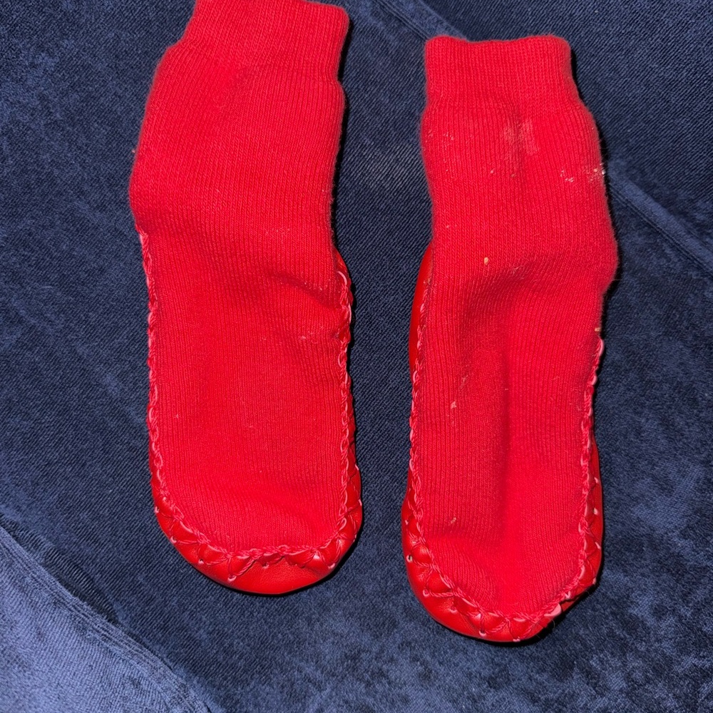 Red Toddler Hanna Slipper Socks
